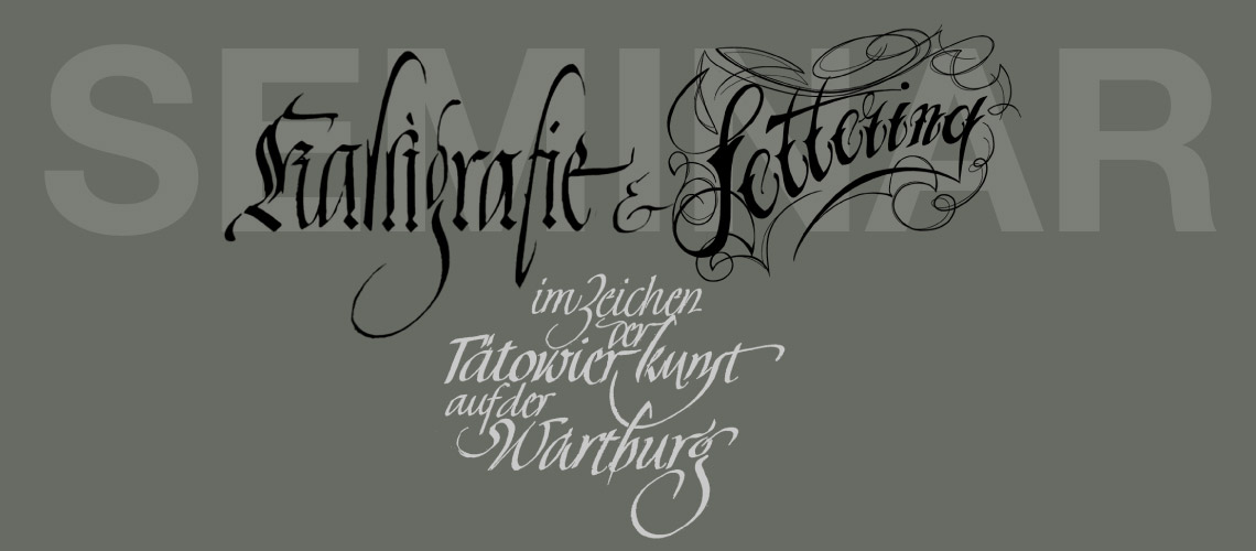 Kalligrafie und Lettering